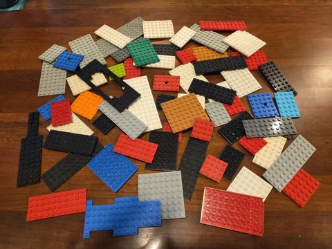 Assorted Flat Legos. Some Vintage.