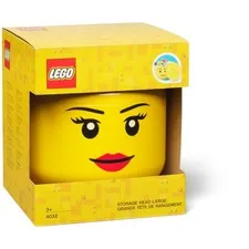 LEGO Storage Products: 40320813 Large Head Yellow - Girl NEW