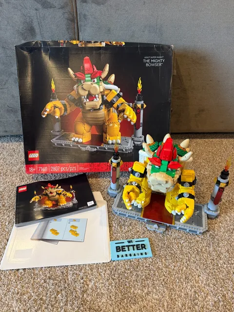 LEGO Super Mario: The Mighty Bowser (71411) Complete Set (Box, Manual, Pieces)