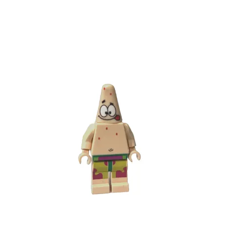 LEGO PATRICK STAR MINIFIGURE SPONGEBOBs pal TOUNGE OUT VERSION