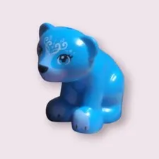 LEGO - Animal, Bear Cub - Cub, Sitting, Black Nose, White Face Decorations