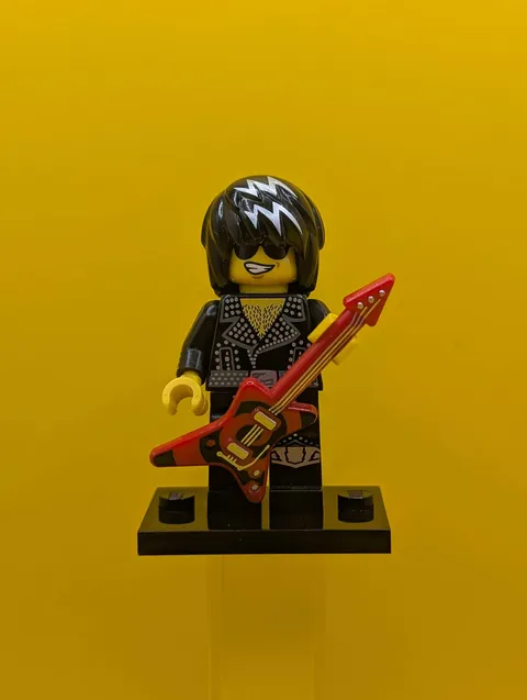 Rock Star col12-12 Series 12 (Complete Set with Stand and Accessories) Cmf Lego
