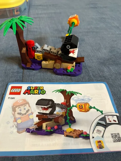 LEGO Super Mario: Chain Chomp Jungle Encounter Expansion Set 71381 100% Complete