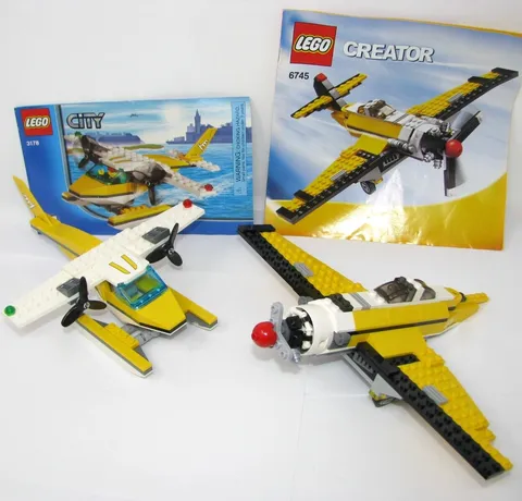 Lego CITY 3178- SEAPLANE -6745 Plane INCOMPLETE