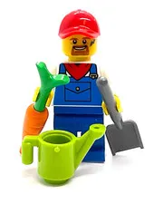 Lego Farmer Minifigure - Gardener Caretaker - City Characters