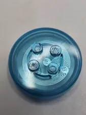 LEGO Dimensions Translucent Blue Toy Tag Stand 18868c00  Disc