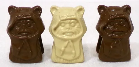 LEGO Star Wars Ewok Head Lot of 3 Wicket and Paploo