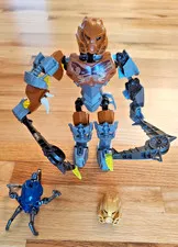 LEGO Bionicle Pohatu Master of Stone 70785 —Complete— Both Masks & Skull Spider
