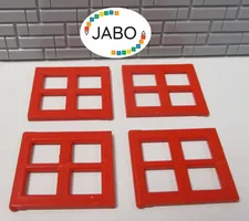 (A7/5/4) LEGO 4x 4133 Windowpane White for Window 4132 2x4x3