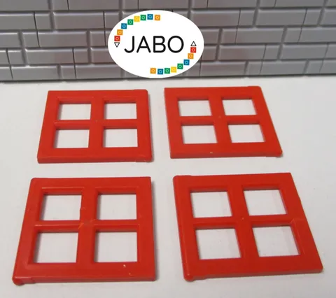 (A7/5/4) LEGO 4x 4133 Windowpane White for Window 4132 2x4x3
