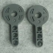 LEGO 44224 Technic Rotation Joint Disk with 3L Liftarm Thick Dark Bluish Gray x2