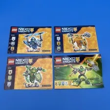 Lot of 4 Lego Nexo Knights Instruction Manuals 70330, 70332, 70336, 70364