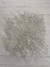 LEGO LOT 164 PCS TRANS CLEAR 2X2 1X2 BRICK VARIETY BUILDING PIECES