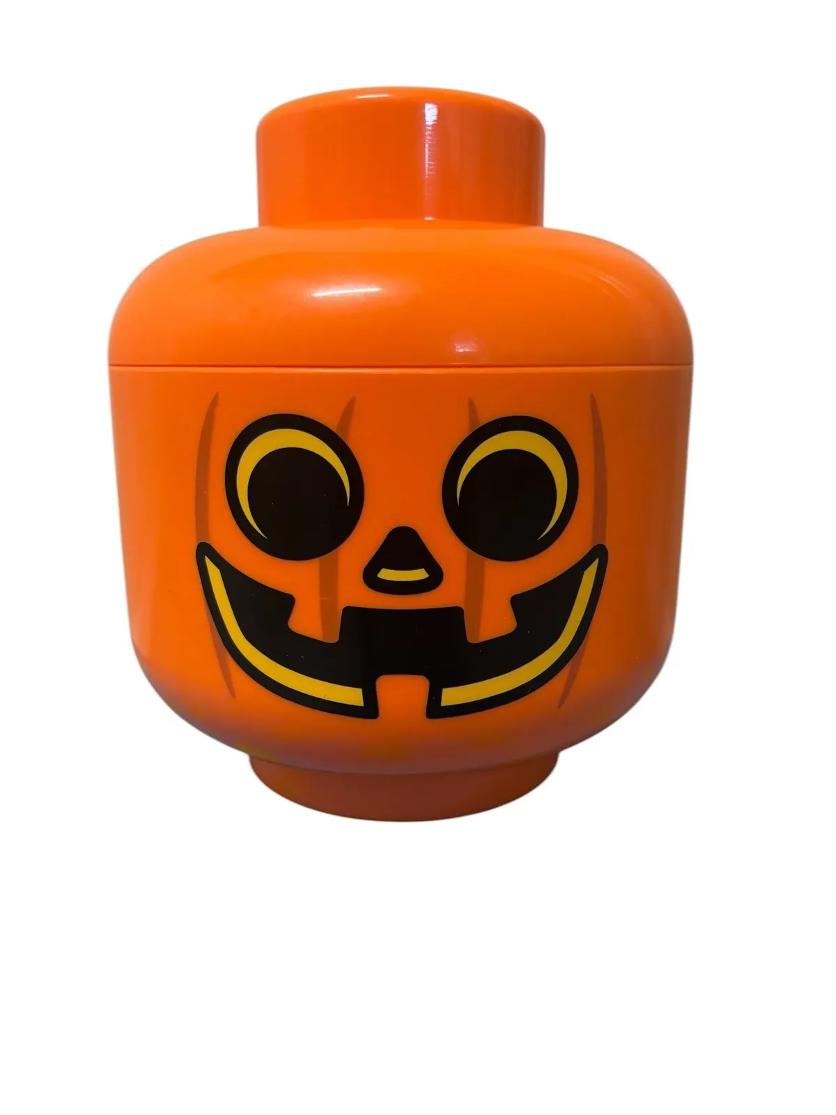 LEGO Small Halloween Pumpkin Storage Head Jack O'Lantern Container