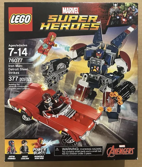 New - LEGO Marvel Superheroes: Iron Man: Detroit Steel Strikes (76077)