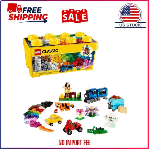 LEGO Classic Medium Creative Brick Box 10696 Building Toy Set - Multicolor