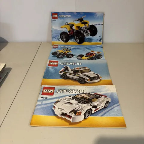 Lego Creator 31006 & 31022 Manuals Instructions ONLY Race Cars Truck  Preown