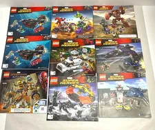 LEGO LOT OF 17 MARVEL SUPER HEROES "MANUALS ONLY*