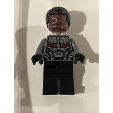 Lego Falcon Minifigure #sh0503 Dark Bluish Gray & Black Suit Brand New