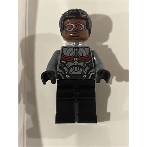 Lego Falcon Minifigure #sh0503 Dark Bluish Gray & Black Suit Brand New