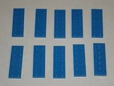 LEGO NEW 2x6 Blue Plate (10x) 379523 Brick 3795
