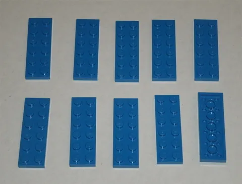 LEGO NEW 2x6 Blue Plate (10x) 379523 Brick 3795