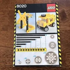 Lego 8020 Technic Building Set INSTRUCTIONS ONLY RARE Vintage Lego Toy Manual