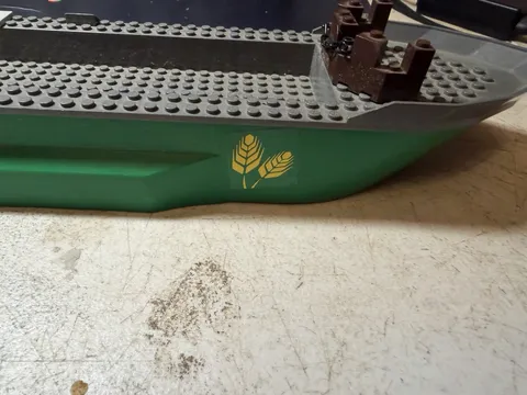 LEGO City #4645: Farm Line Boat Hull Only Sold As Pictured Used