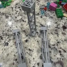 LEGO 95347 Support Girder Light Bluish Gray 2x2x10  (Lot Of 3)