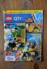 NEW ✹ Lego City Magazine W/ Poster Fork Lift Drill Auger MINIFIG ✹ 952212 952202