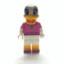 LEGO Disney Minifigure Daisy Duck Dark Pink Top (Genuine) Missing Bow