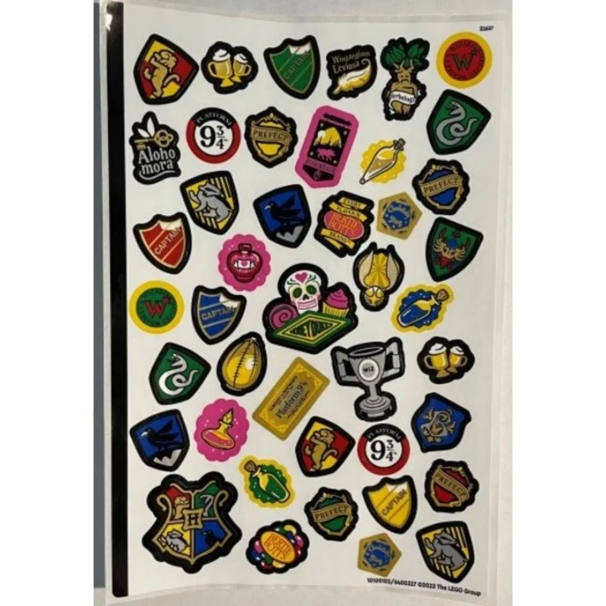 new LEGO Sticker Sheet #2 from Harry Potter's Hogwarts Magical Trunk set 76399