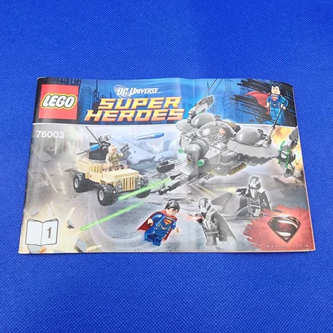 Lego DC Universe Super Heroes 76003 *MANUAL ONLY* Superman Battle of Smallville