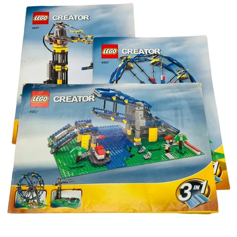 Lego Manual Instruction 3 Book LOT Creator Set 4958 T-Rex ✨MANUALS ONLY✨