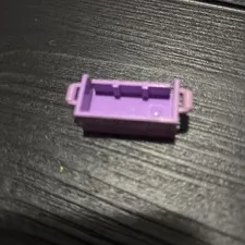 Lego x1 Purple Treasure Chest Container Bottom Only, Back Slots, 4738a (028-34)
