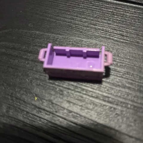 Lego x1 Purple Treasure Chest Container Bottom Only, Back Slots, 4738a (028-34)