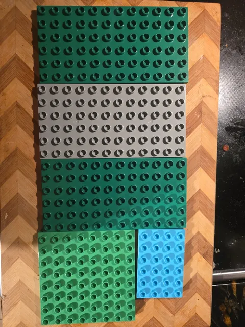 Lot of 5 LEGO Duplo Baseplate Base Board 3 6x13 1 4x6 1 8x8 D5