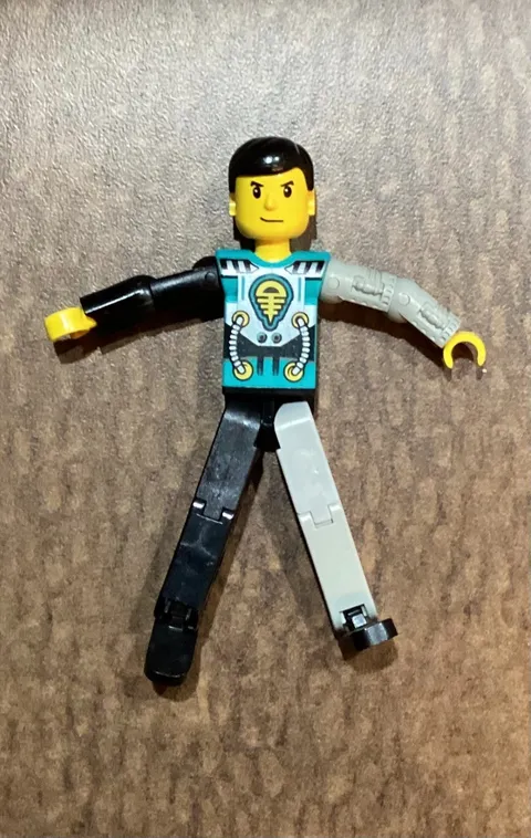 Vintage Lego Technic Competition Race TECH001 Figure Mechanical Left Arm