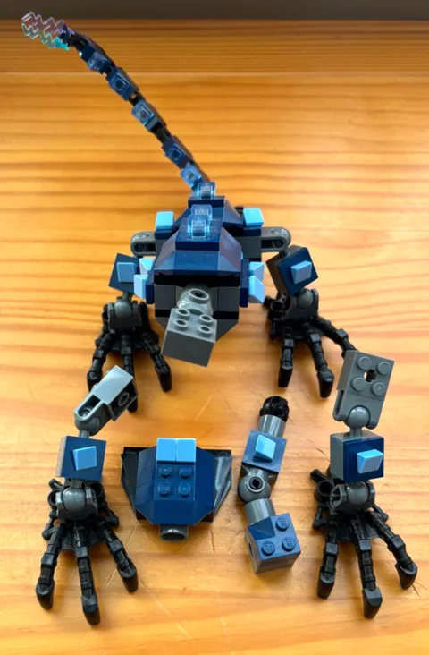 Lego Ninjago Lightning Dragon Battle  2521 Dragon BODY + feet + tail PARTS Only