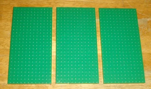 Lot of 3 Lego Thick Green Plates / Parts 7-9/16" x 3-13/16"