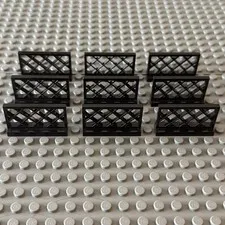 Lego Lot Black 3185 Fence Lattice 1 x 4 x 2 (lot of 3)