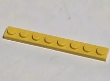 LEGO Parts 3460 1x8 Standard Plate Yellow