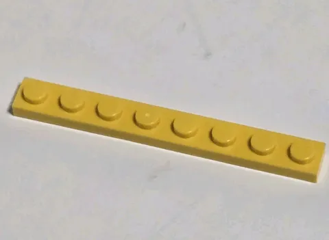 LEGO Parts 3460 1x8 Standard Plate Yellow