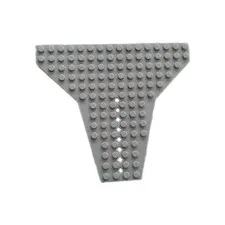 1998 Vintage LEGO Part 6219 Wedge Plate 16 x 14 Light Gray Sets 6479 6199 6180
