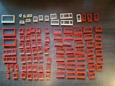 Lego Vintage Windows & Doors Bulk Lot 1960s 1970s