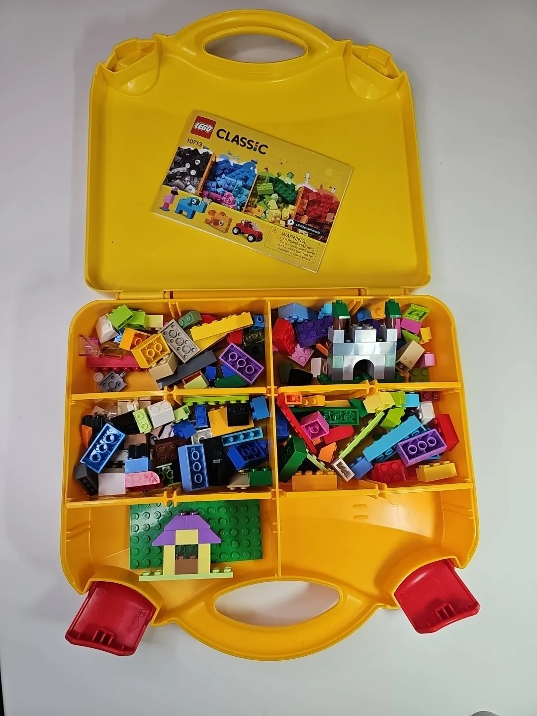 LEGO Classic 10713 Creative Suitcase Building Set Case Mixed Pieces Incomplete