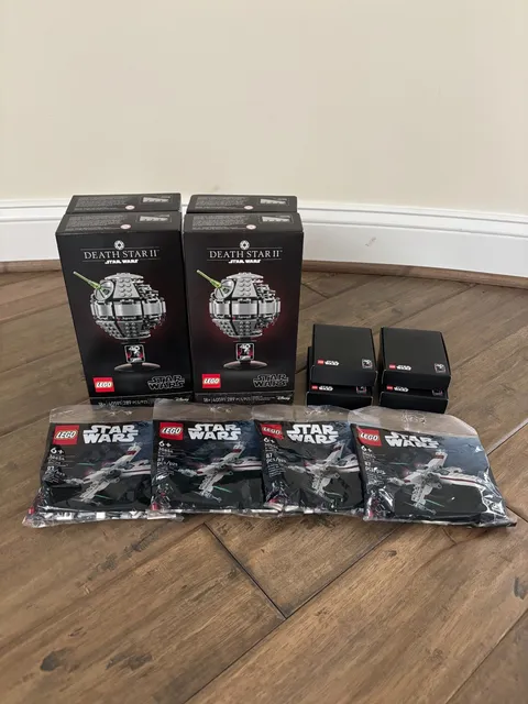 LEGO 40591 DEATH STAR II, X WING POLY BAG, DEATH STAR COIN, NEW ALL SEALED