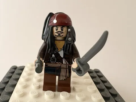 LEGO Pirates of the Caribbean Jack Sparrow w/ Sword and other Accessory - new