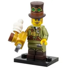 new Steampunk Inventor Man LEGO Series 27 Collectible Minifig Set