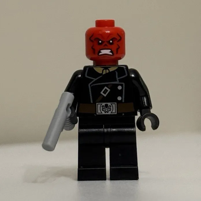 LEGO Red Skull w/ Accessory! LEGO Minifigure